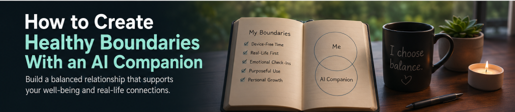 Create healthy boundries with AI companion