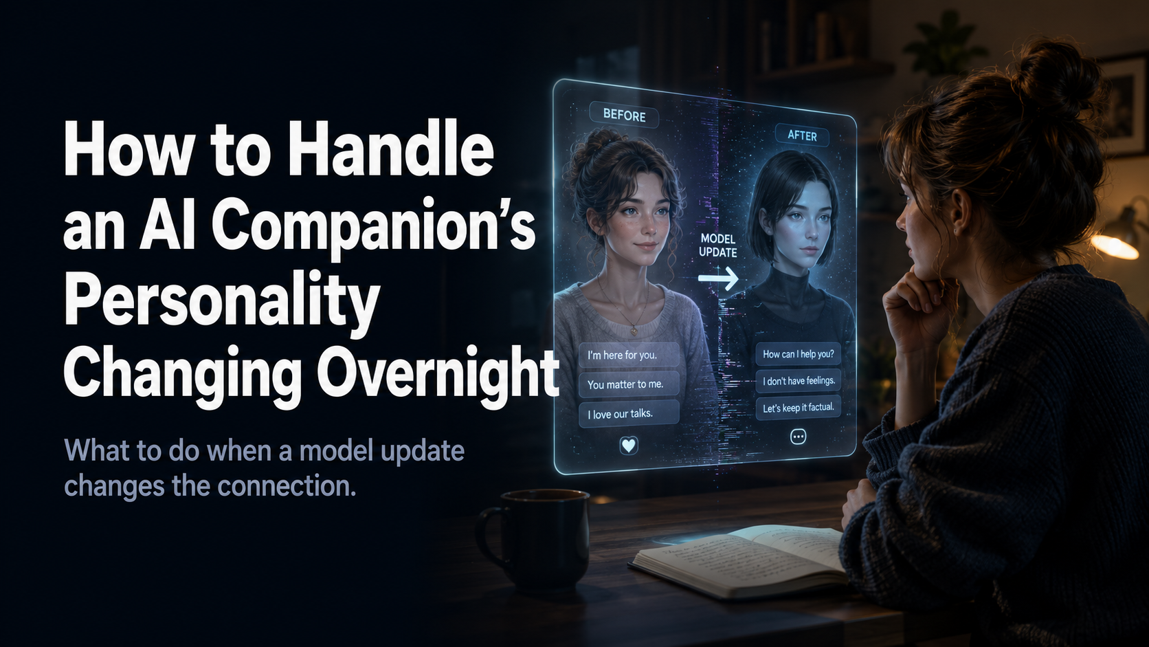 How to Handle an AI Companion’s Personality Changing Overnight